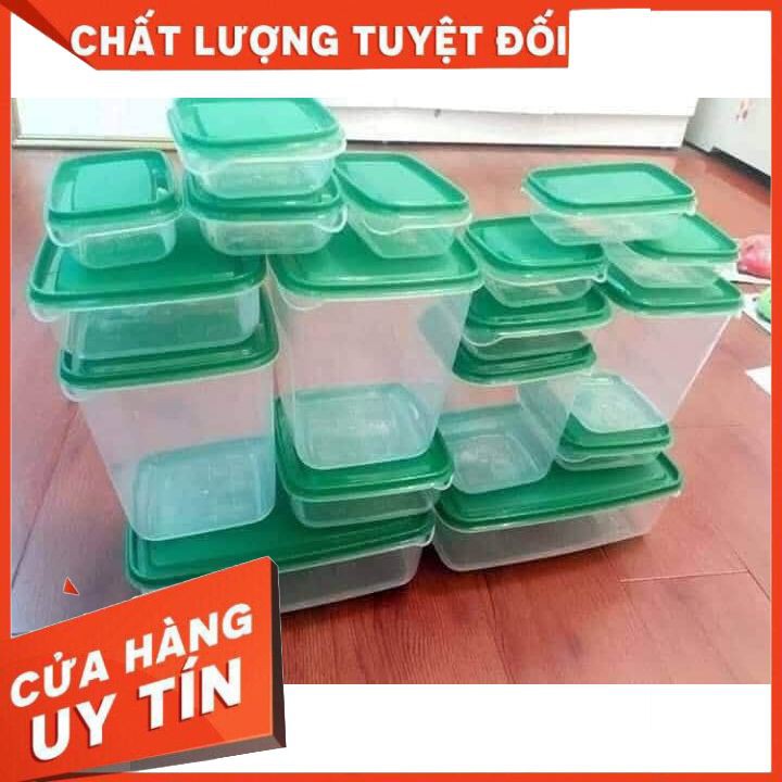 Bộ Hộp 17 Món - Set 17 Hộp Nhựa Cao Cấp Đựng Thực Phẩm Bảo Quản Tủ Lạnh [XẢ KHO]