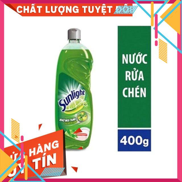 Nước rửa chén Singlight trà xanh chai 400ml