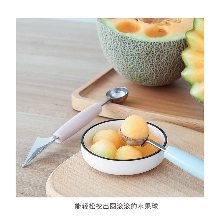 Muỗng Múc Kem/Trái Cây Bằng Thép Không Gỉ