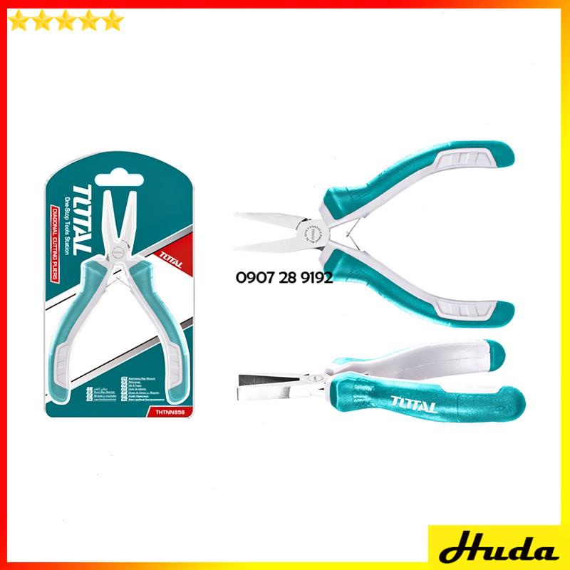 Kềm răng cắt đứt mũi cong nhọn mini 115mm nhiều loại Total Ingco kìm dẹp uốn vòng đầu bóng chống gỉ 12345