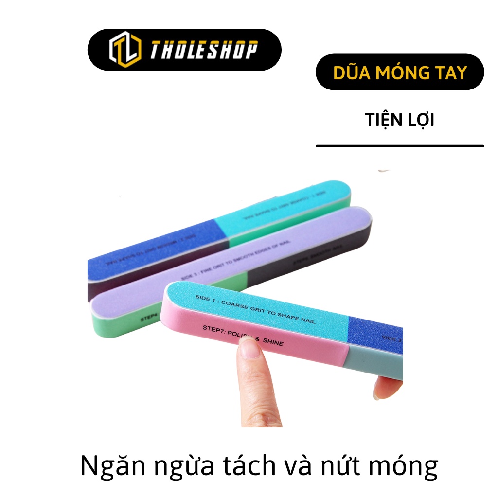 Đồ Dũa Móng Tay - Dụng Cụ Dũa Móng 6 Mặt Chuyên Nghiệp Mềm Mại, An Toàn 8007