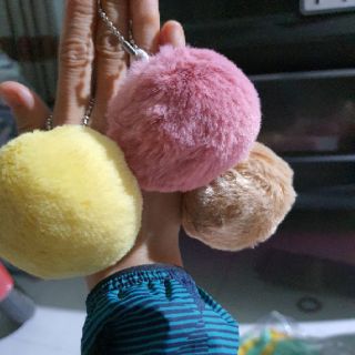 Móc khóa treo balo, túi - CỤC BÔNG