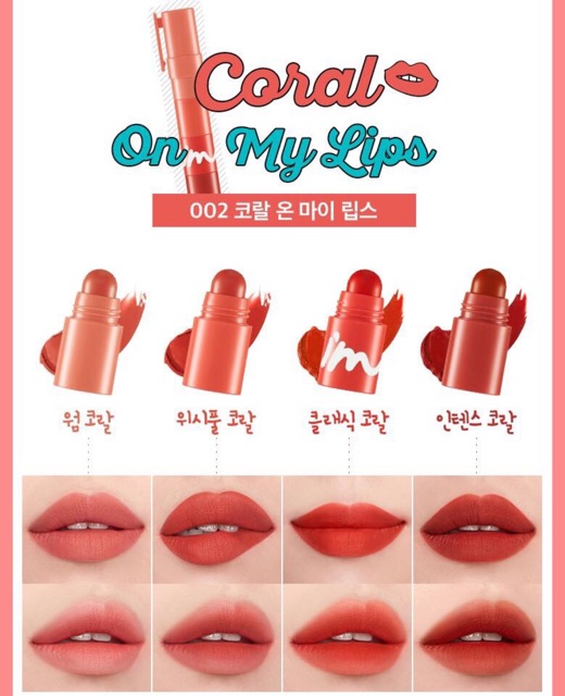 I'M MEME MULTI LIP CRAYON MATTE No.1 - Son sáp 4 đầu siêu tiện lợi