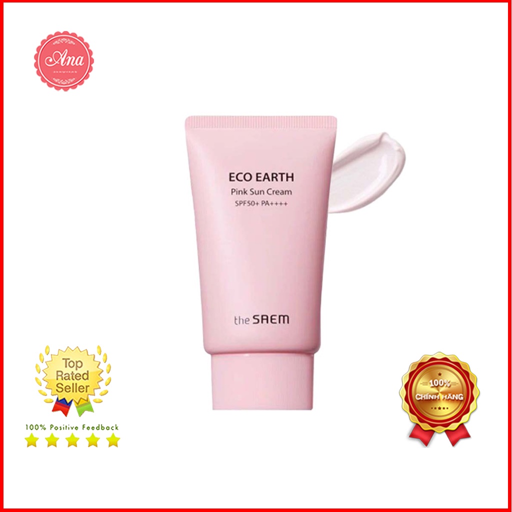 Kem chống nắng The Saem Eco Earth Power Pink 50ml