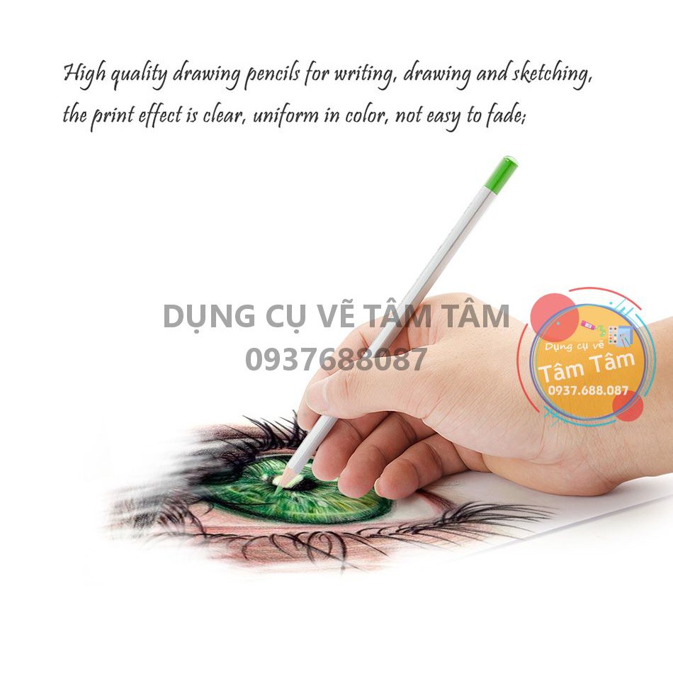 [ TÂM TÂM ]-Chì màu nước Marco Raffine 72 màu-