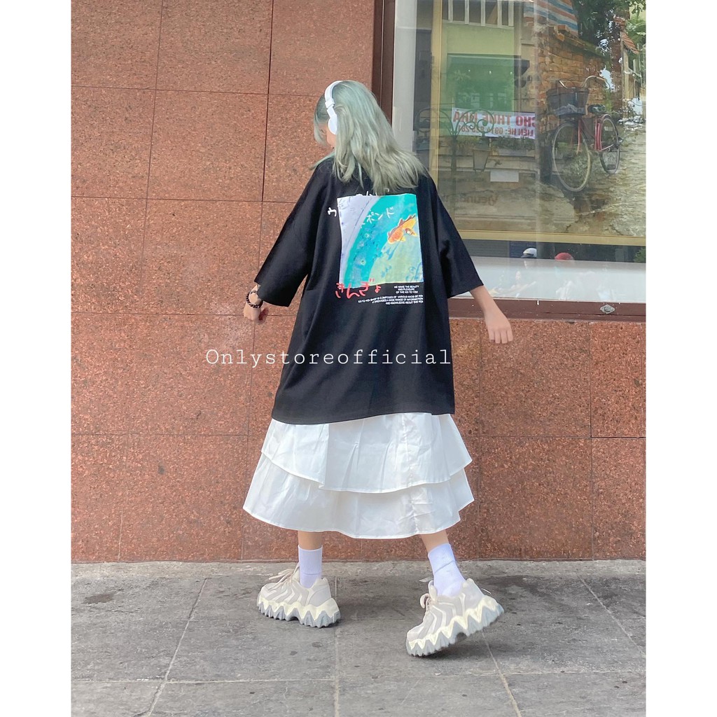 set áo váy, áo oversz,chân váy 2 tầng