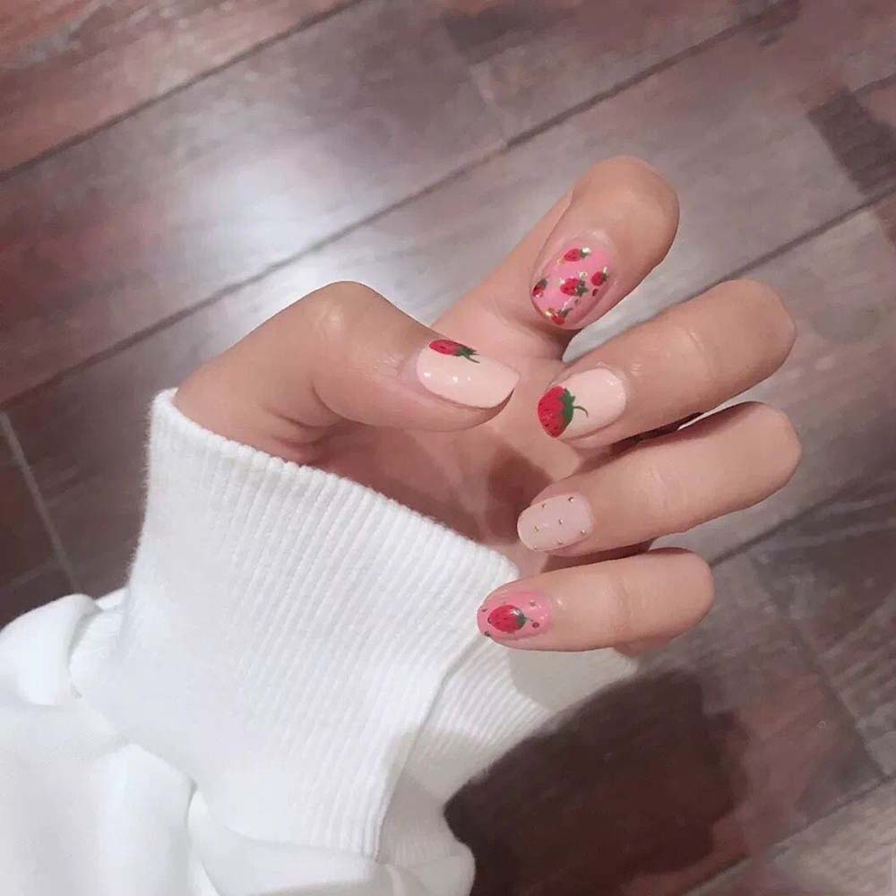 [Hàng mới về] Miếng Dán Trang Trí Móng Tay Thủ Công Phong Cách Trái Cây 5D Độc Đáo