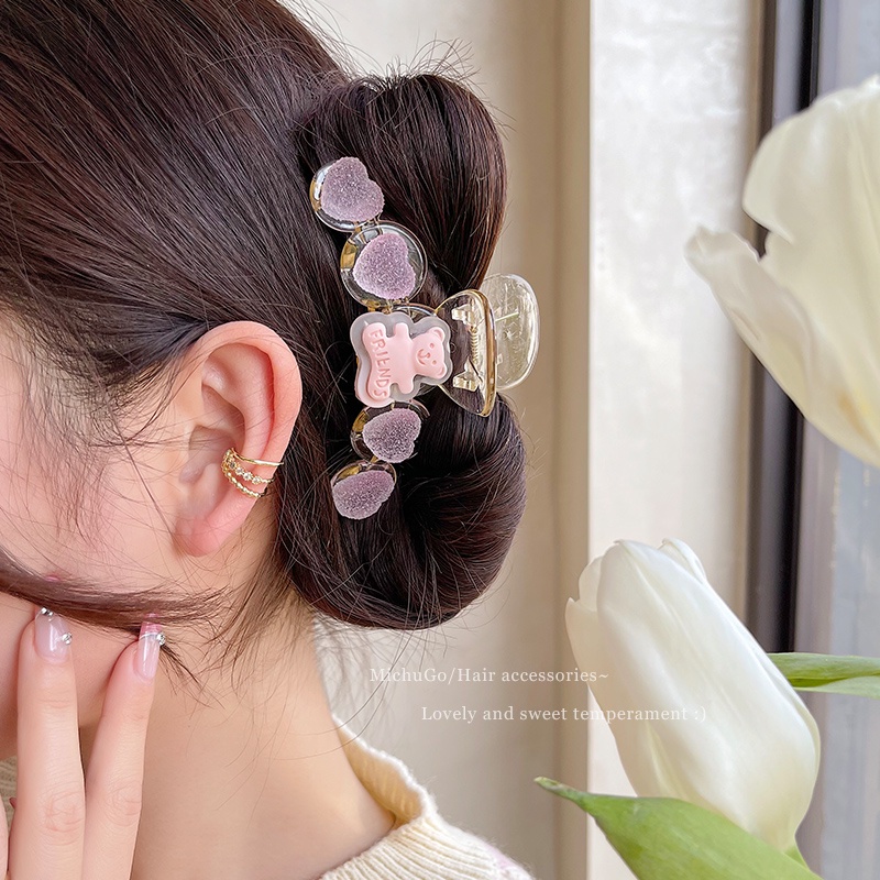 Kẹp Tóc Hình Hoạt Hình Phong Cách Hàn Quốc Ngọt Ngào Tinh Tế Dễ Phối Đồ Cho Bé Gái
