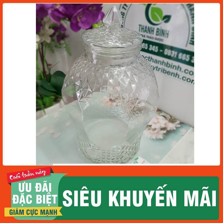 Bình Bầu Kim Cương 8 lit - Hũ Ngâm Sâm Cao Cấp 8 lit