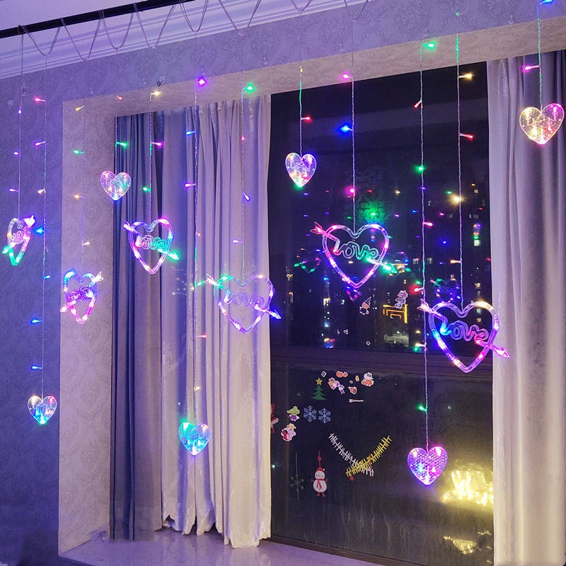 LED Love Lantern Đề xuất lãng mạn bất ngờ Tình yêu trang trí chuỗi ánh sáng Sáng tạo sắp xếp trong nhà Bàn phòng trắng t