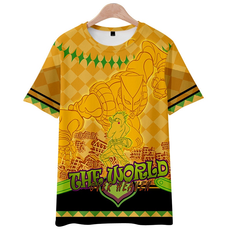 Áo Thun Tay Ngắn In Họa Tiết Anime Jojo 'S Bizarre Adventure Phong Cách Nhật Bản