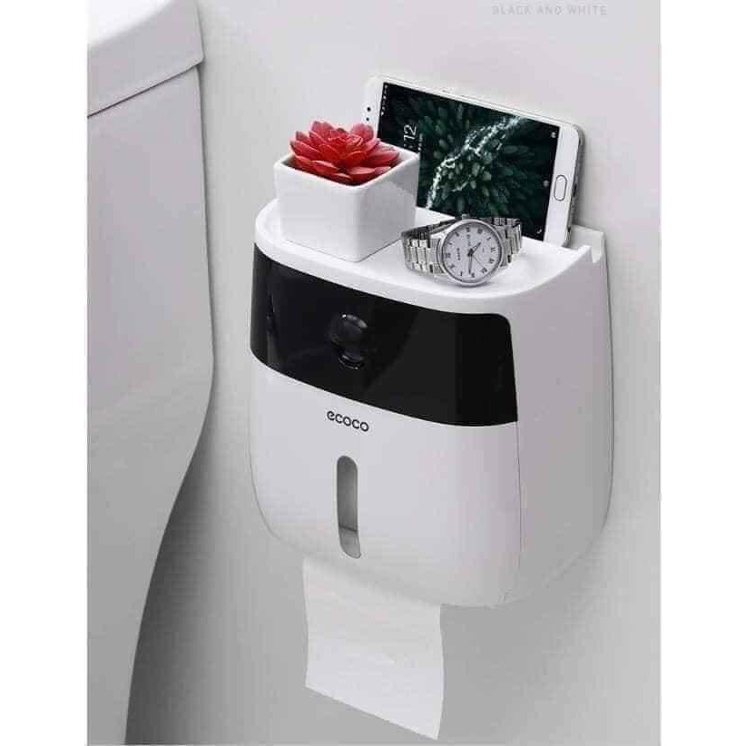 Kệ đựng giấy vệ sinh chống nước - Hộp đựng khăn giấy - Không cần khoan đục.