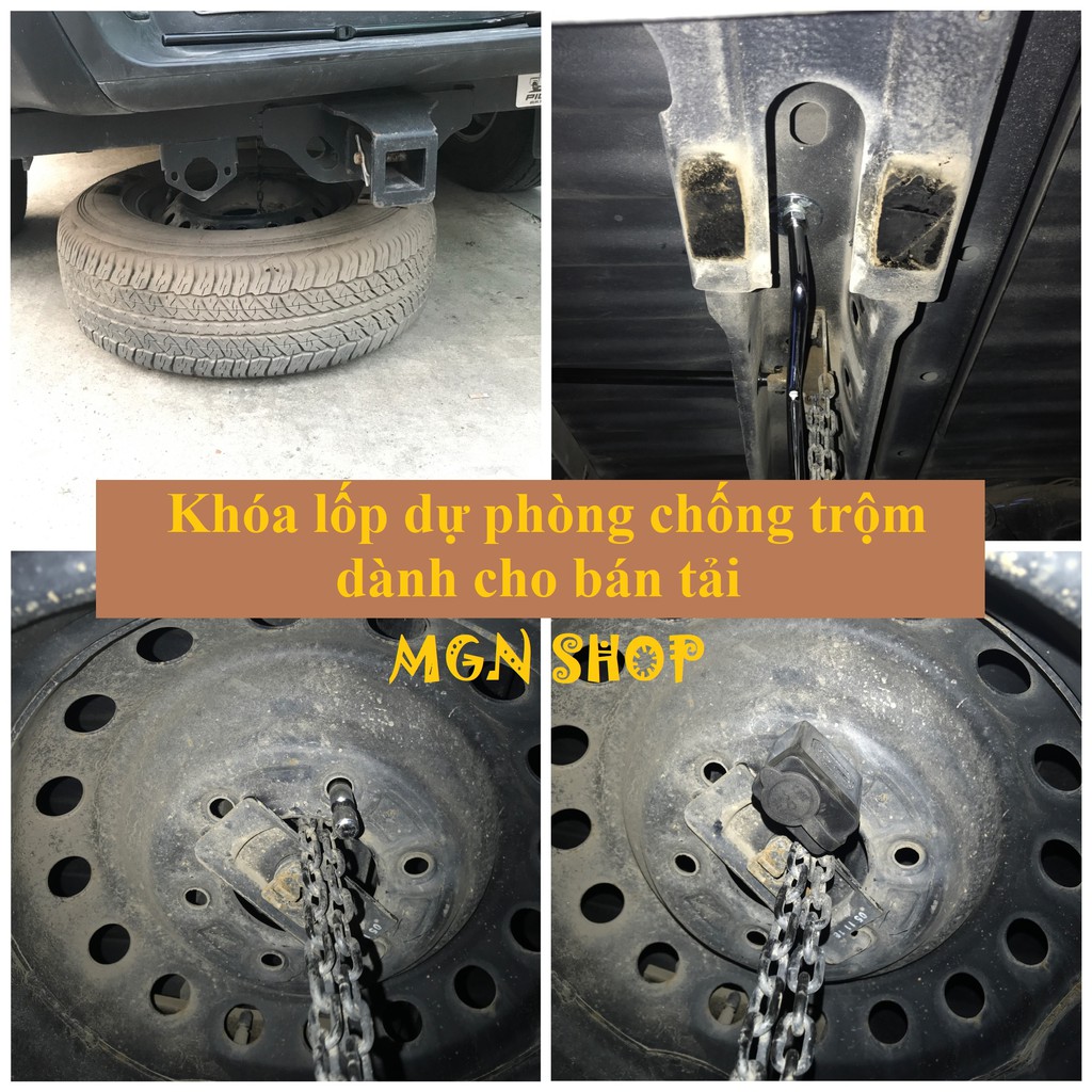 Khóa lốp dự phòng -  chống trộm dành cho bán tải & SUV