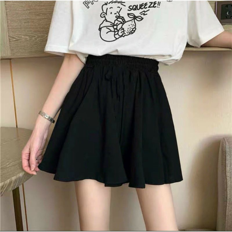 Quần giả váy vingate ulzzang ,vải voan 2 lớp , có lớp quần trong