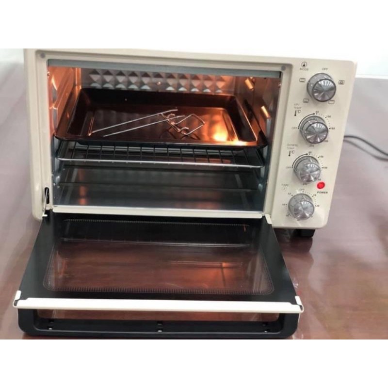 Lò nướng điện Ukoeo 32L tặng kèm khay nướng, giá inox