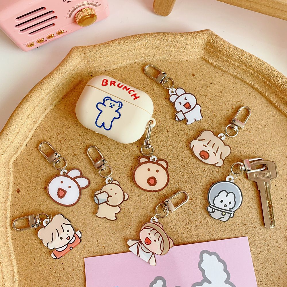 Móc khóa bằng acrylic họa tiết hoạt hình dễ thương dành cho nữ