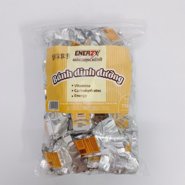 BÁNH DINH DƯỠNG/ LƯƠNG KHÔ ENERZY 750G MÈ TRẮNG/ TRUYỀN THỐNG date mới