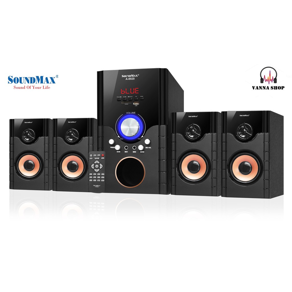 Loa SoundMax A8920 4.1 Bluetooth, Karaoke, Vi tính, Tivi,..