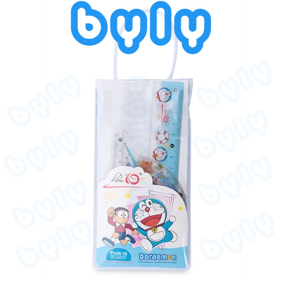 [Ship hỏa tốc] Bộ Thước Kẻ Doraemon 𝑻𝒉𝒊𝒆̂𝒏 𝑳𝒐𝒏𝒈 Điểm 10 TP-SR09/DO - ByLy Store