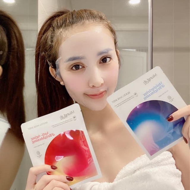 Mặt nạ miung lab căng bóng da Hàn Quốc - Lanybeau (7 miếng tuỳ chọn màu)