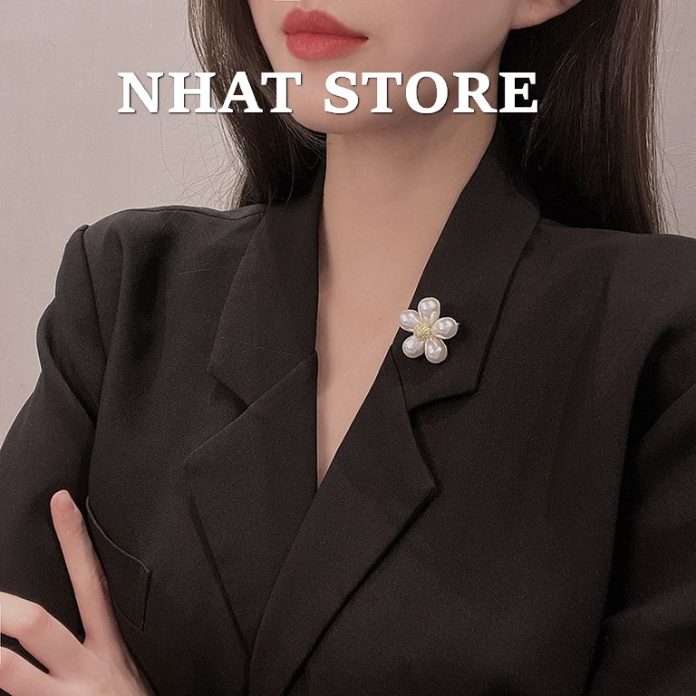 Cài áo hình hoa đính đá đẹp nhat store - Cài áo CA6