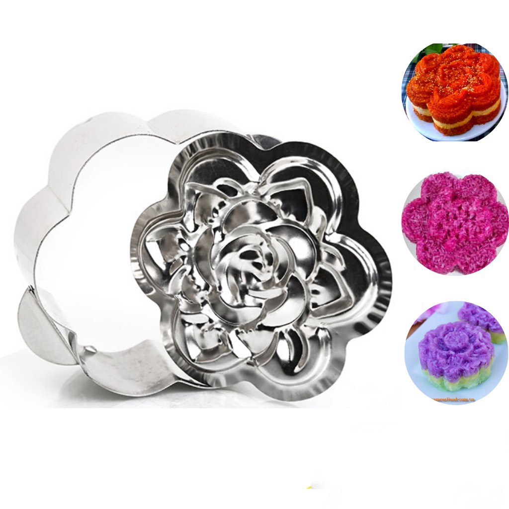 Khuôn Xôi Phúc Lộc Thọ, Khuôn xôi 12x7cm nhựa chịu lực đế rời