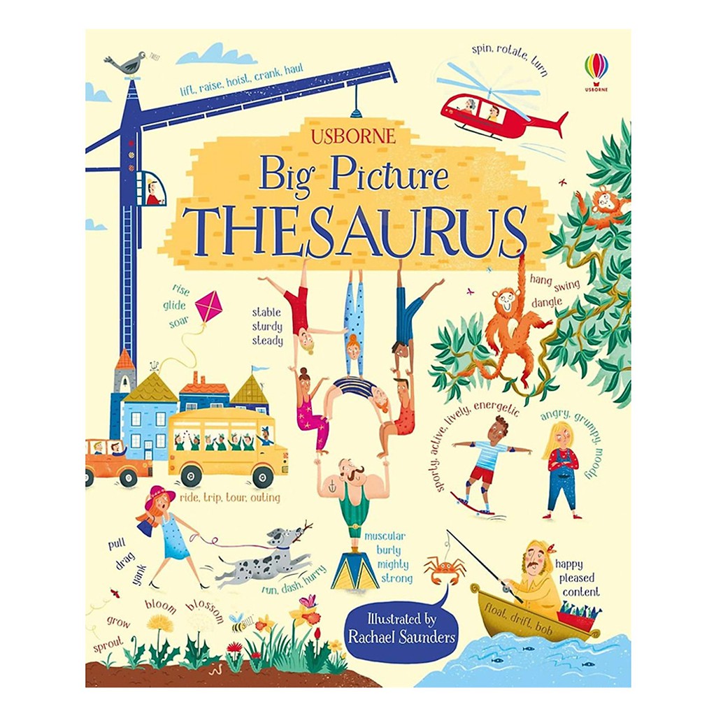 Sách Usborne thiếu nhi khoa học cho bé 6-8 tuổi Usborne Big Picture Thesaurus