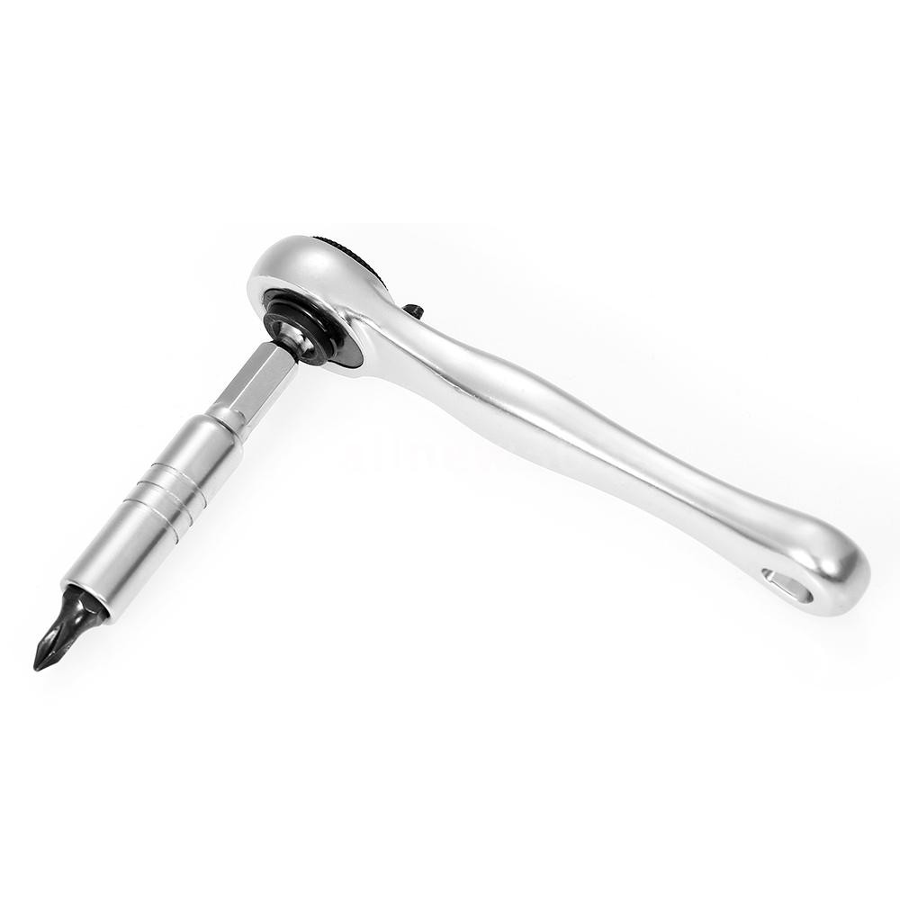 Bộ khóa vặn bánh cóc 12 món mini hiệu PENGGONG với bộ mũi tua vít góc gần và 1/4"