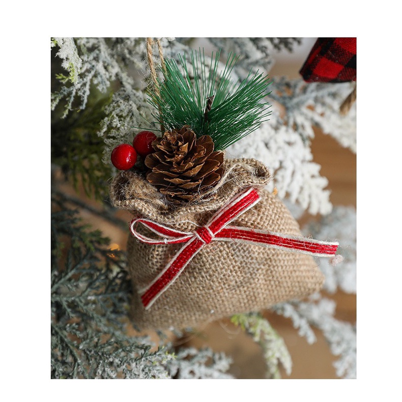 TÚI QUÀ NHỎ TRANG TRÍ CÂY THÔNG/ PHỤ KIỆN TREO CÂY THÔNG/ TRÁI CHÂU GIÁNG SINH