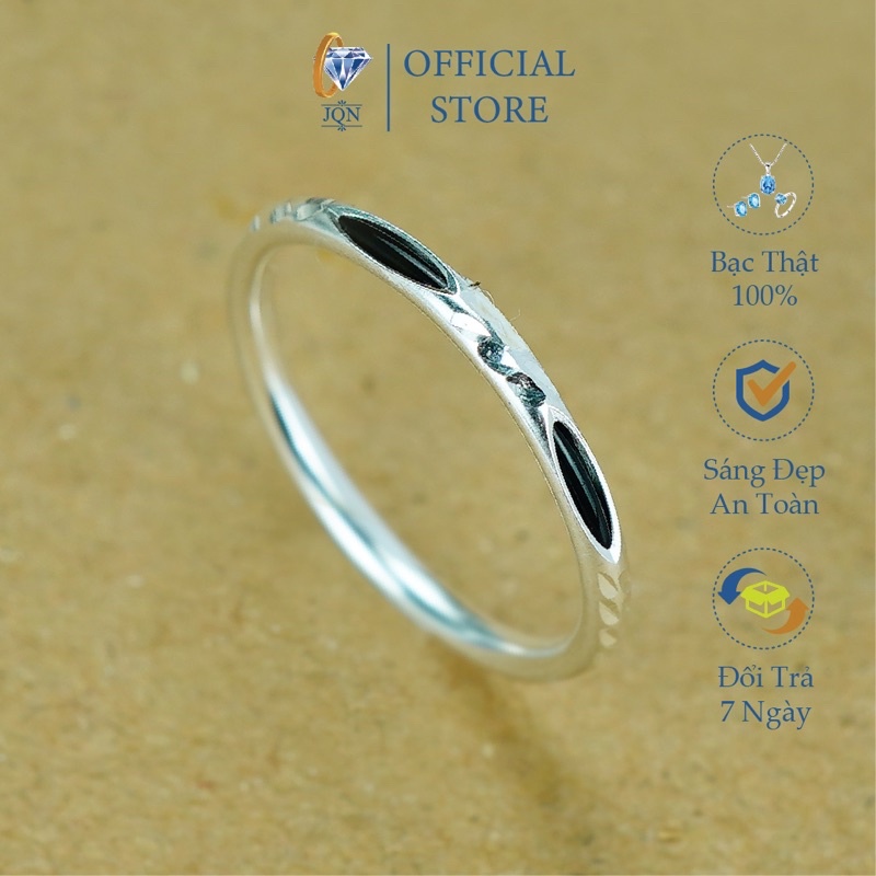 Nhẫn Bạc Trơn JQN Nhẫn Nữ bạc Ta N92