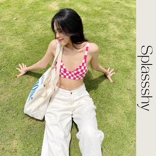 Áo nữ kẻ ô Splassshy Checked Basic Bralette