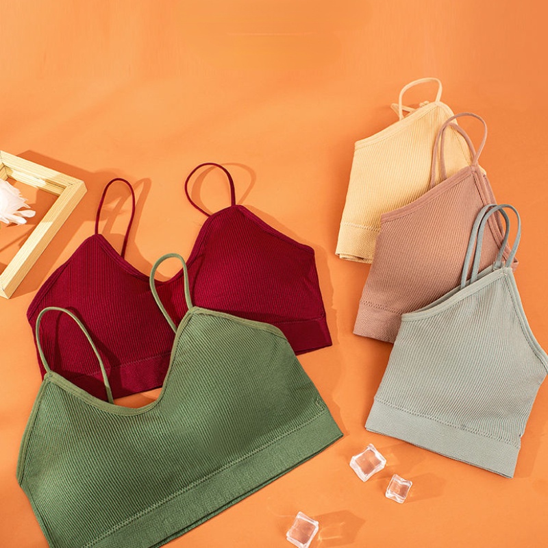 Áo Không Tay Không Gọng Chất Liệu Co Giãn Tốt Thời Trang Cho Nữ