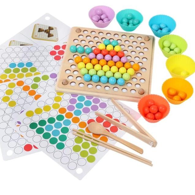 Giá Đỡ Hạt Cườm Theo Phương Pháp Montessori