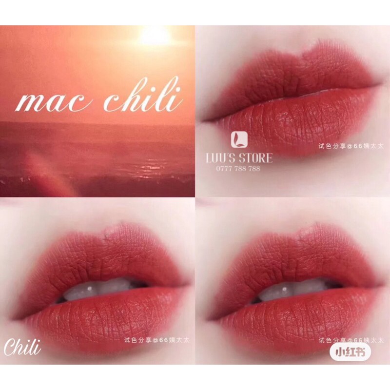 Son MAC #602 Chili - Đỏ Tương Ớt