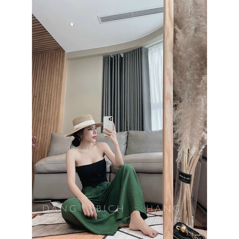 BÁN SỈ QUẦN ĐŨI SUÔNG ỐNG RỘNG DÁNG DÀI CẠP KHOÁ 5 MÀU | BigBuy360 - bigbuy360.vn