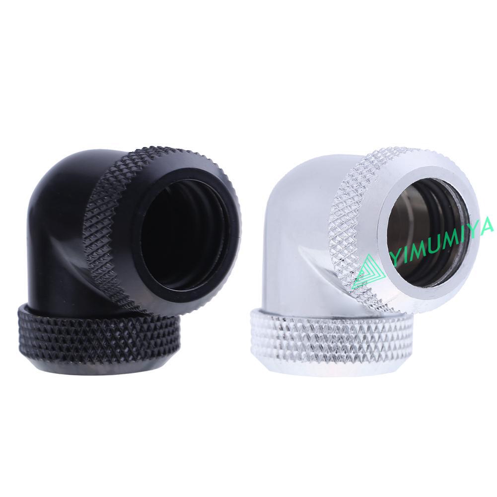 Đầu nối ống góc vuông 90 độ ren G1/4 14mm OD dùng làm mát nước PC | BigBuy360 - bigbuy360.vn