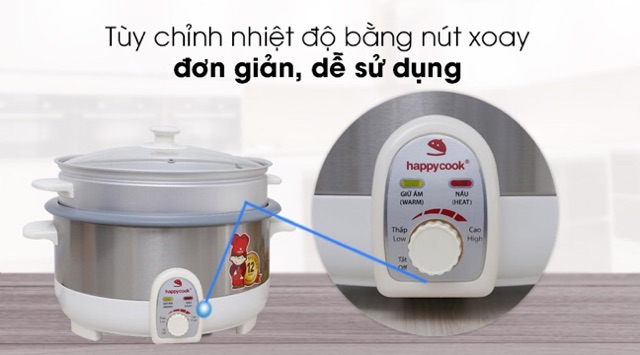 [RẺ VÔ ĐỊCH] NỒI LẪU ĐIỆN HAPPY COOK