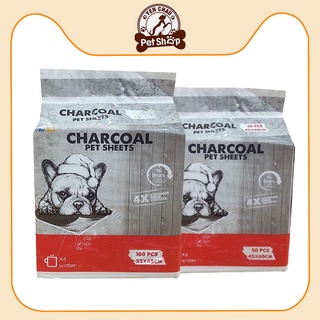 Bịch tấm tã lót vệ sinh chó mèo than hoạt tính khử mùi CHARCOAL 50, 100 miếng Petshop Yến Châu