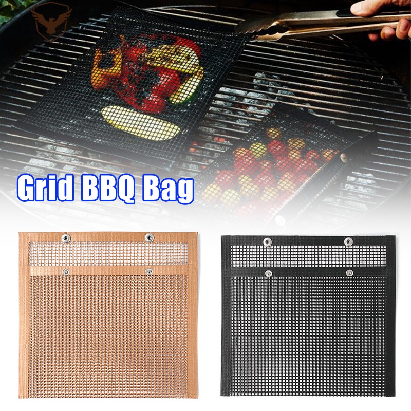 Túi Lưới Nướng Bbq Chống Dính Chịu Nhiệt Có Thể Tái Sử Dụng