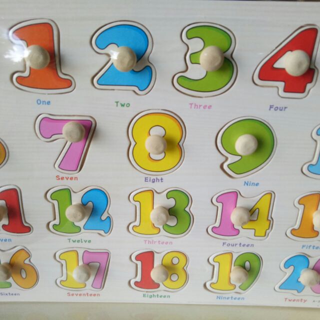 Combo 3 bảng gỗ núm cho bé