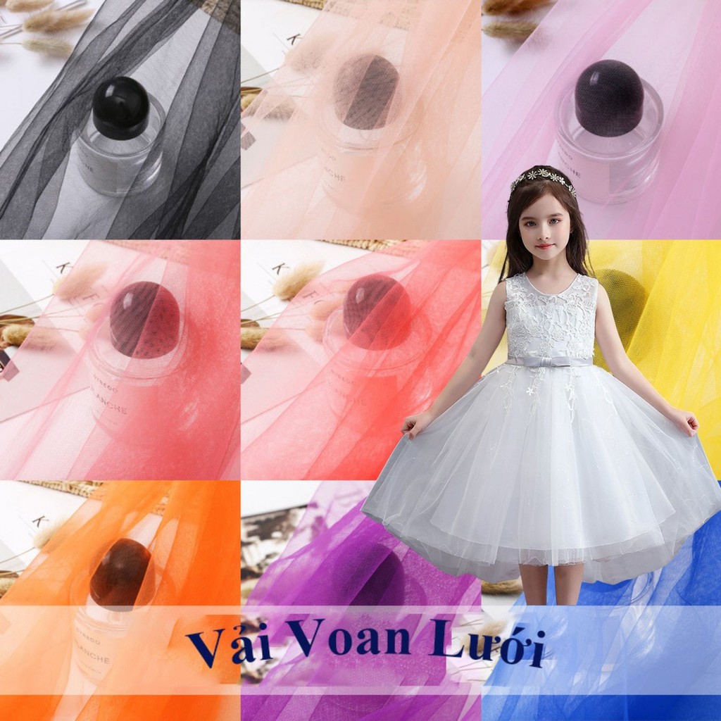 (SIÊU GIẢM GIÁ) Vải Voan Lưới - Dùng làm trang trí-backgroud-ThaiMaiTM
