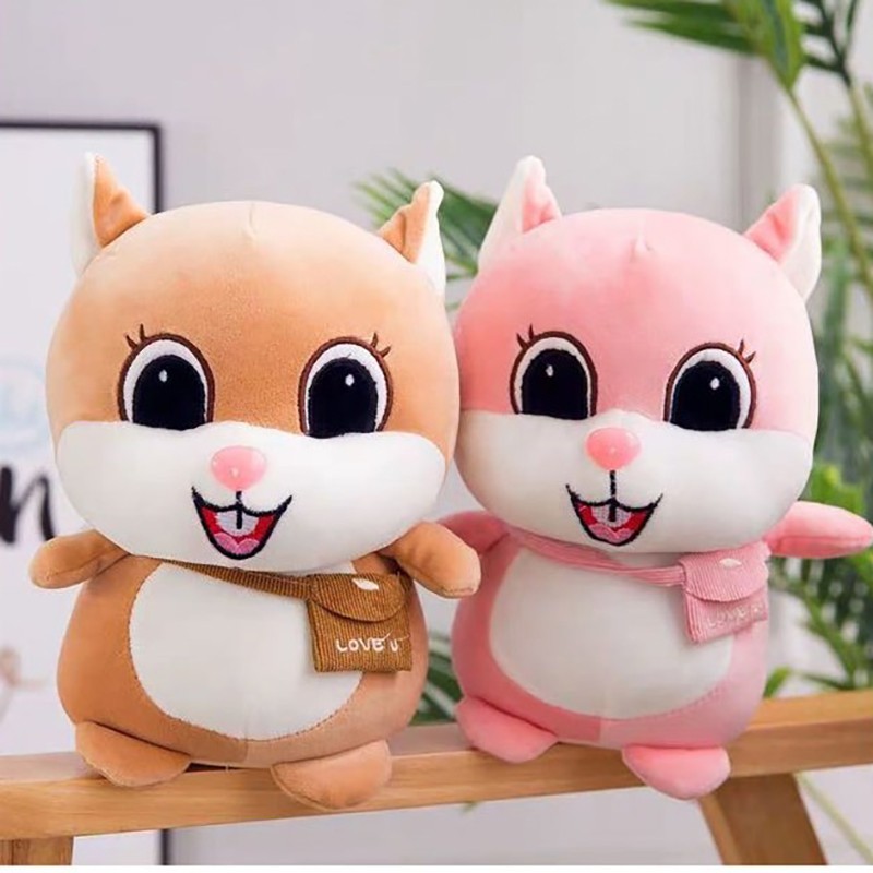 Gấu Bông Sóc Nâu Mang Cặp Siêu Mềm Dễ Thương Cute 40 cm