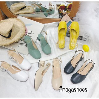 CAO GÓT NAGASHOES MŨI VUÔNG CHÉO CAO 3CM NAC105