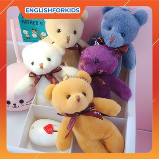 Gấu Bông TEDDY Dễ Thương Có Móc Treo Chìa Khóa, Balo , Túi Xách