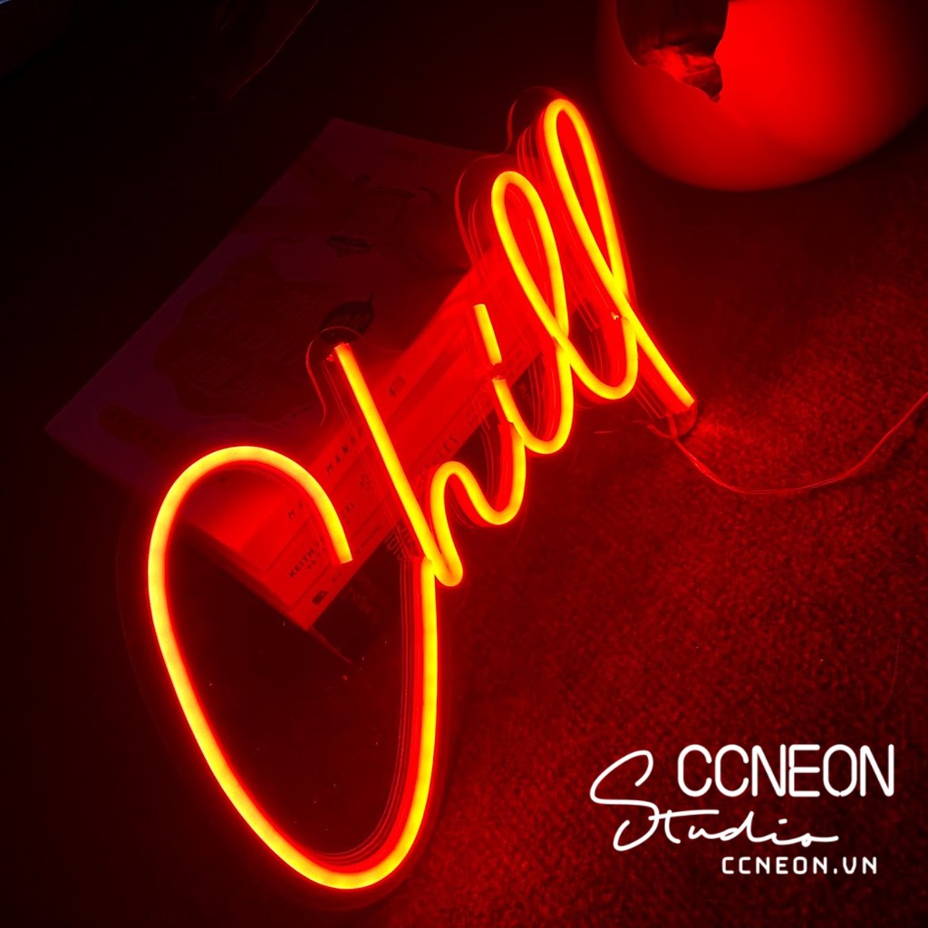 Đèn Led Neon Trang Trí Phòng Chữ Chill