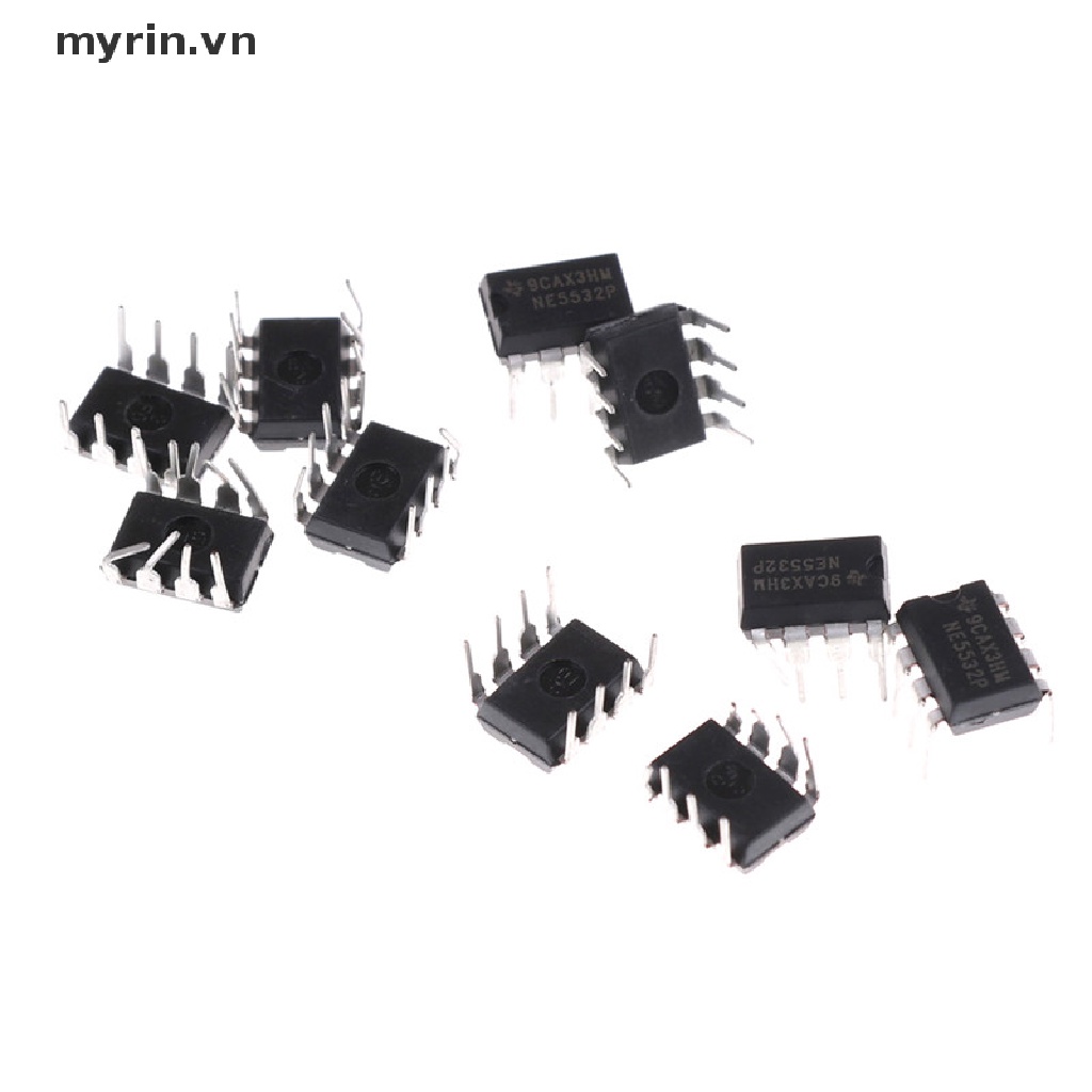 Set 10 Bộ Phận Giảm Tiếng Ồn NE5532P NE5532 DIP-8 Dual Op-Amp TI IC IC