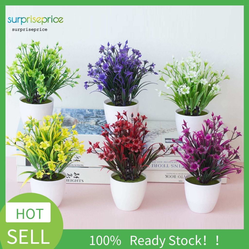 Chậu Cây Nhân Tạo Chống Mòn Dùng Trang Trí Bàn Làm Việc/Khách Sạn