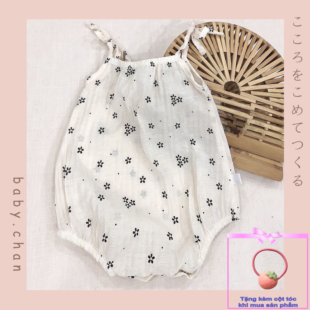 Bodysuit cho bé sơ sinh, áo liền quần bé gái ,6 tháng, 1 tuổi vải cotton thấm hút mồ hôi, mềm mịn.