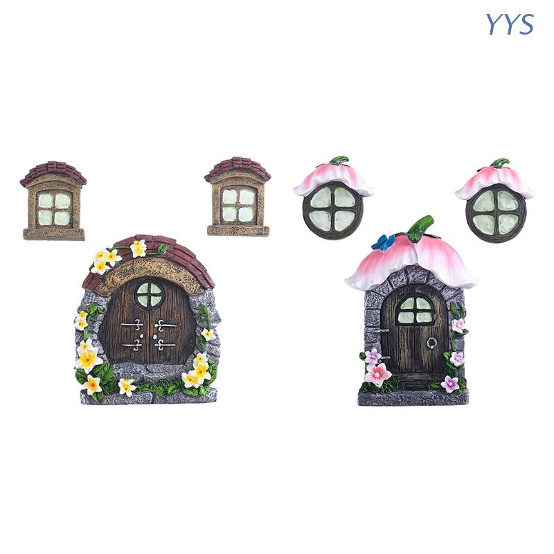 3 mô hình ngôi nhà nhỏ bằng nhựa Resin chuyên dùng trang trí sân vườn