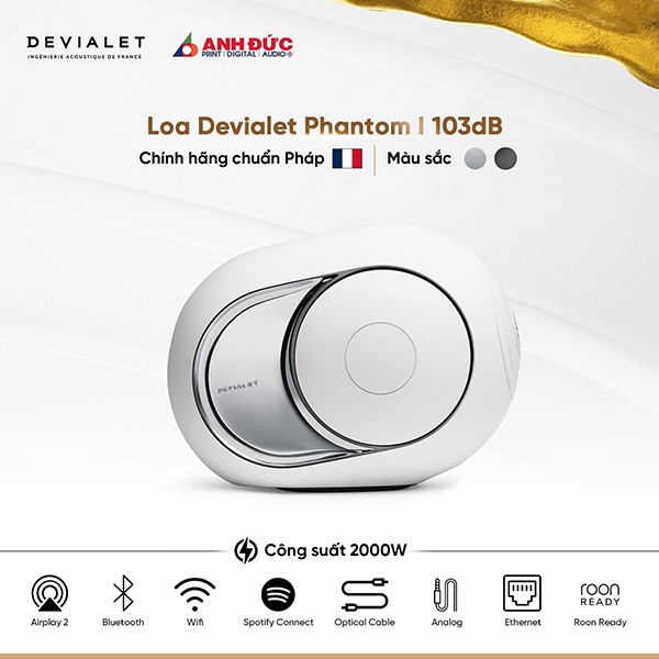 Loa Devialet Phantom I 103dB - Hàng Chính Hãng Bảo Hành 24 Tháng Toàn Quốc